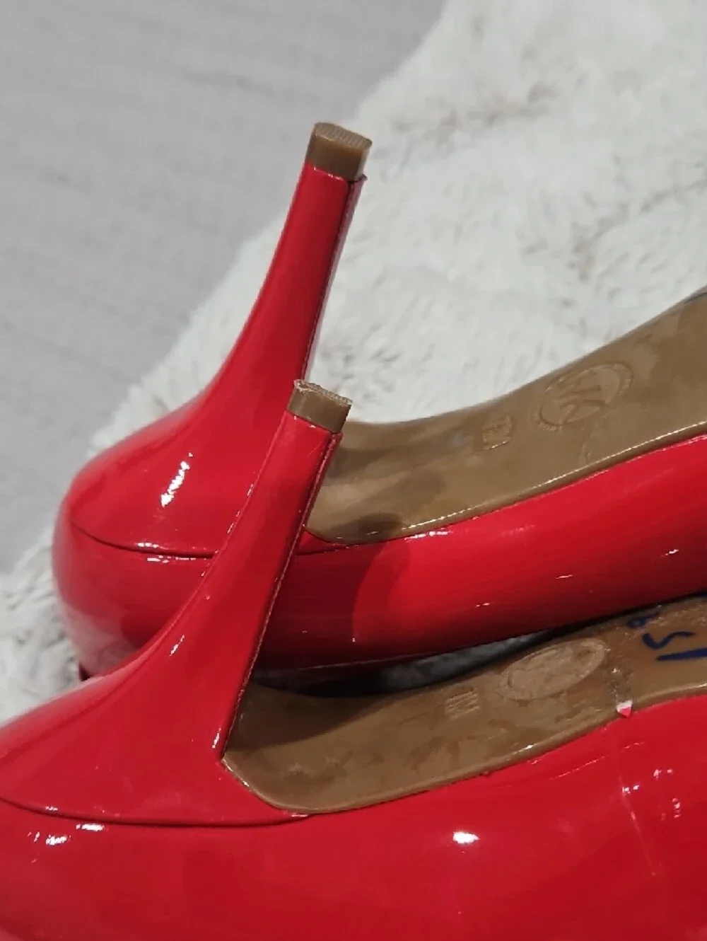 Michael Kors Red Patent Pointed Toe Pumps